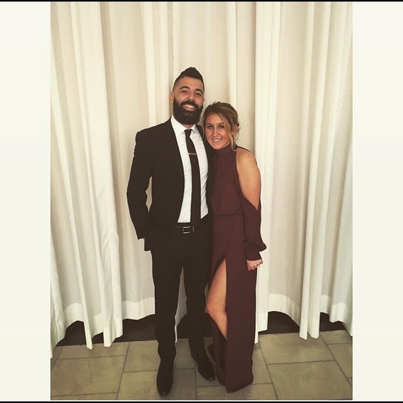 Misguided wine maxi dress formal - Picture 2 of 5